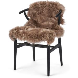 Sheepskin Fur Rug Long Hair 2x3 ft, Light Brown | Genuine long-hair sheepskin, each hide unique, perfect for sofa, chair or dining table, 1'11" x 2'11"