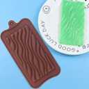 2pcs Break Apart Silicone Chocolate Molds Wave Chocolate Molds For Protein and Energy Bar Molds