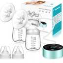 Electric Breast Pump, Breast Pump Electric Breastfeeding Pump 3 Modes 10 Levels Dual Rechargeable Nursing Double Breast Milk Pump Massage with Touchscreen LED