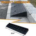 Curb Ramp 2.8" Rise Rubber Curb Ramps for Driveway Curb Ramps for Sidewalks Car Ramps Door Threshold Ramp Shed Ramps for Riding Mower 7000 LB Capacity