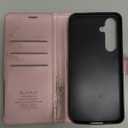 Wallet Case for Samsung Galaxy S24 Fe, RFID Blocking Credit Card Holder, PU Leather Folio Flip Kickstand Protective Shockproof Cover for S24 Fe (Red, for S24 Fe - 6.4")