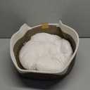 CHEERHOME PETS Cat Bed Basket with Cushion, Cute Pet Bed for Indoor Cats Couch, Kitten Bed for Medium and Large Cat, All Season Universal (Brown)