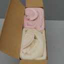 KeaBabies 2-Pack Hooded Baby Towels for Newborn - 35x35 Soft & Absorbent Viscose From Bamboo Baby Bath Towels with Hood for Infant,Toddler,Kids,Boys Girls,Newborn Bath Essentials (Rose Ivory, Regular)