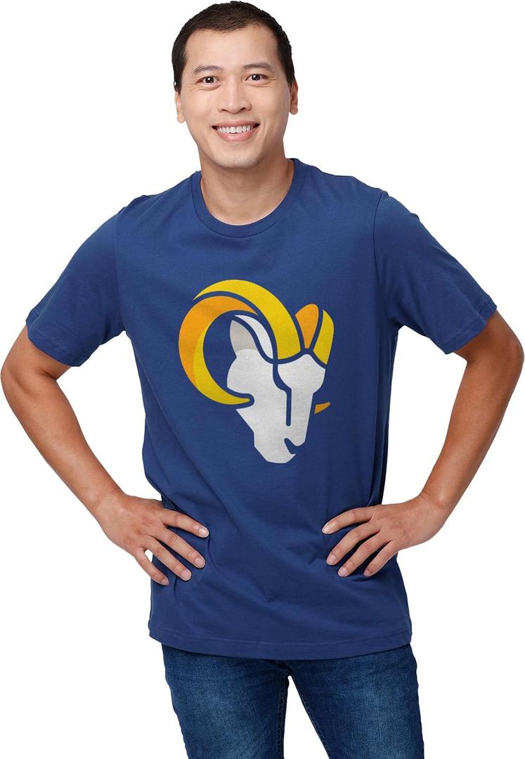 FOCO Men's NFL Team Primary Logo Team Color Short Sleeve T-Shirt (Medium)