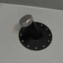 45 Degree Fuel Cell Filler Neck, 1.5in Inner Diameter Filler Neck with 12 Bolt Steel Base Aluminum Cap, Flange Fuel Cell Fast Fill Filler Neck Filler Neck Cap (Black)