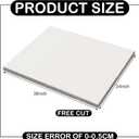 Qilery 30 Pcs White Cardboard Sheets 24" x 36" Bulk Large Corrugated Sheets 3mm Poster Board, Corrugated Cardboard for Protecting Packaging Mailing Shipping Picture Photo Backing Products Craft Card