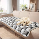 TOPCHANCES Dog Couch Cover Protector,Thickened Non-Slip Washable Plaid Sofa Pads for Couch,Pet Sofa Couch Cover Furniture Covers for Camping,Car,Floor&Bed,All-Season(28x71in)