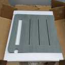 HDPS Shower Bench Seat with Shelf, Waterproof Shower Stool, Bathroom Chair for Spa with Handle, Weather Resistant/Non-Slip/Handles/Indoor or Outdoor Use, Weight Capacity 500LBS (Grey)