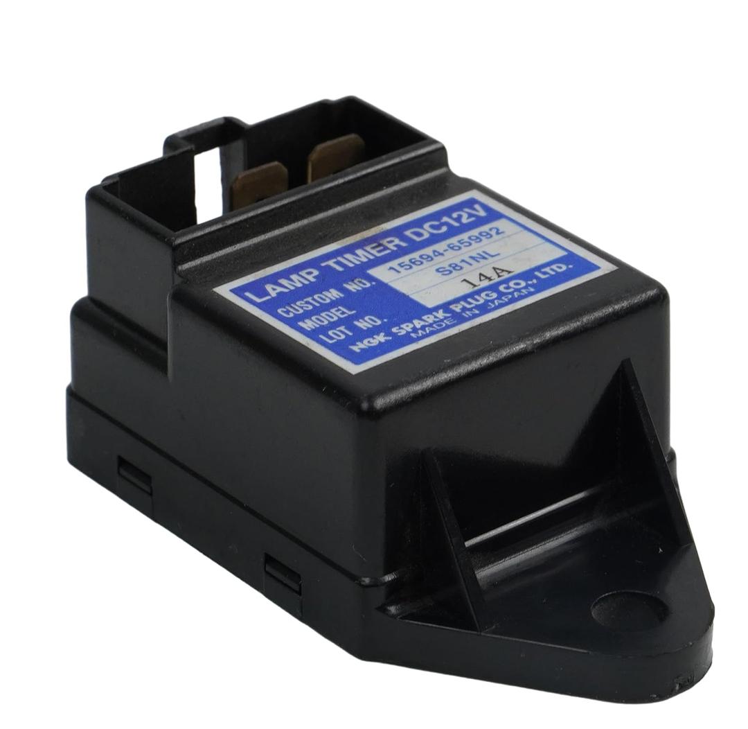 12V NGK Lamp Time Relay 15694-65990 15694-65992 SBA385870500 Compatible with Kubota Tractor New Holland TC35 TC35D TC40 TC40D TC45 TC45D S81NL Glow Plug Case IH Tractor D35 D40 D45