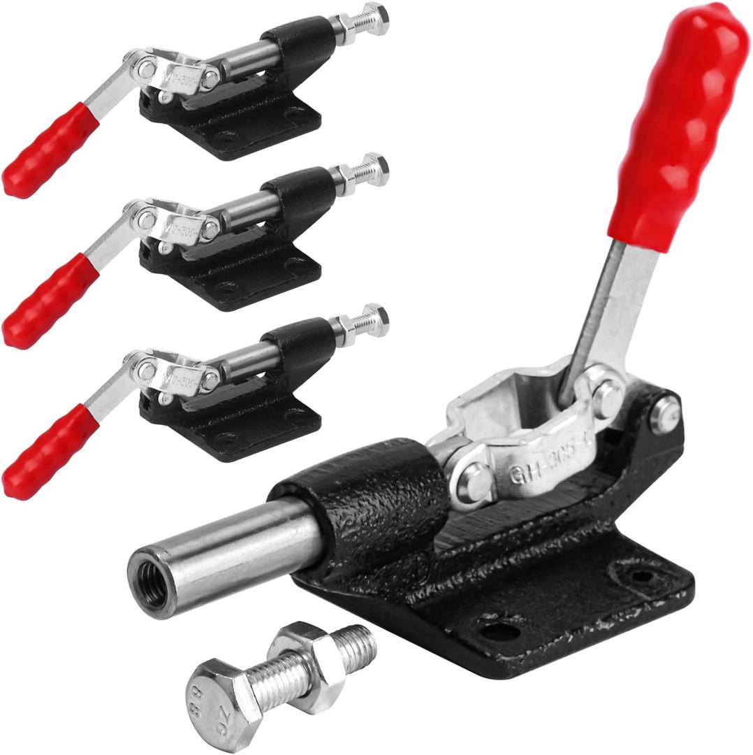 4-Pack GH-305C Push-Pull Adjustable Toggle Clamp, 500 Lbs Holding Capacity Quick Release Stroke Clamp, Push Pull Action Toggle Clamps for Welding, Woodworking, and More 4-Pack GH-305C Push-Pull Adjustable Toggle Clamp, 500 Lbs Holding Capacity Quick Release Stroke Clamp, Push Pull Action Toggle Clamps for Welding, Woodworking, and More