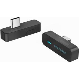 Middle Rabbit D1 Bluetooth 5.4 Audio Adapter for PS5 Compatible with AirPods Pro 2 Wireless Transmitter with aptX Adaptive & HD, Low Latency, Qualcomm Chip, Dongle for Earbuds, Headphones, Speaker