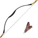 54'' Traditional Recurve Bow Horsebow Archery Hunting Handmade Longbow 30Lbs