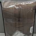 Extra Long Thick Linen Pleat Curtains 120 Inches Long for Living Room Rustic Sliding Door Back Tab Curtain for Ceiling Track System 50 Inch Wide Dutch Cocoa Light Filtering Window Drapes 2 Panels