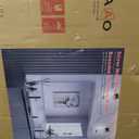 ISKM Silver Framed Mirror for Wal Bathroom Mirror for Wall 51" x 30" Matte Framed Vanity Mirror Anti-Rust, Tempered Glass, Rounded Rectangle Mirror(Horizontal/Vertical)