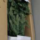 4FT Christmas Tree with 100 Lights, Potted Artificial Christmas Tree Outdoor Decor 8 Mode Timer Waterproof with Real-Like Tips & Round Branches for Front Door, Porch, 2 Pack (Green) (Green)