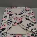 Mziart Cute Laundry Basket, Large Floral Laundry Hamper for Girls Kids Toys Collapsible Clothes Organizer Waterproof Foldable Baby Hamper for Nursery Dorm Fabric Storage Basket Bin with Handles (Pink)