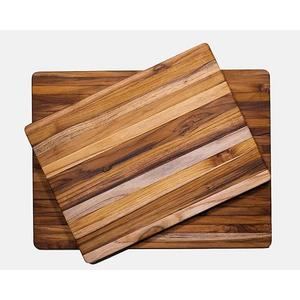 Teakhaus Teak Wood Cutting Board Set of 2 - Essential Trio Small, Medium and Large Teak Cutting Boards- Reversible, Edge Grain, Knife Friendly - FSC Certified