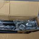 Tension Curtain Rod 51-165In(4.25-13.75Ft), Extra Long Outdoor Curtain Rod No Drilling for Window or Bathroom Patio, Adjustable Spring Shower Rod, Easy to Install Never Rust, Rod Diameter 1.26In-Black