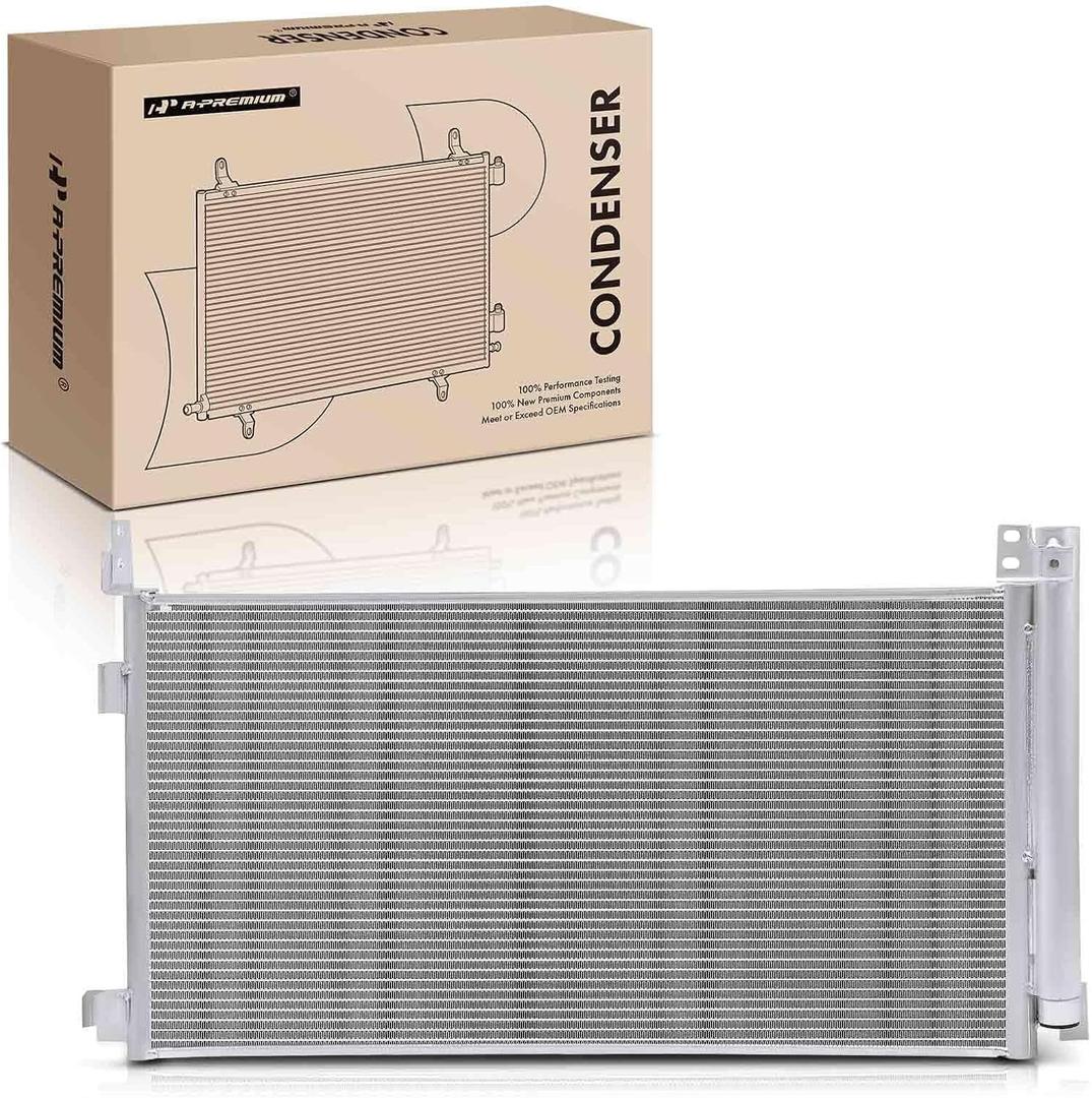 A-Premium Air Conditioning A/C Condenser Compatible with Toyota Highlander 2020-2024 2.5L, Sienna 2021-2025 2.5L, Grand Highlander 2024 2.4L 2.5L & Lexus RX350h 2023 2.5L
