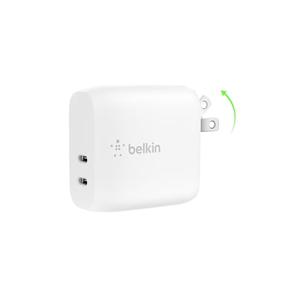 Belkin 40W Dual Port USB-C Wall Charger, USB-C Charger Fast Charging for iPhone 16, 15, 14, 13, Pro, Pro Max, Plus, Samsung Galaxy S25, Pixel , iPad, AirPods, Nintendo Switch 2 & More - White