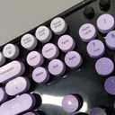 MOFII Wireless Keyboard and Mouse Combo, 2.4GHz Retro Typewriter Keyboard Full Size, Cute Wireless Mice, USB Dongle Plug and Play, for Laptop, PC, Desktop, Windows (Black Purple Gradient Color)