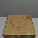 eYotto 18-Inch Large Indoor/Outdoor Wall Clock with Thermometer & Hygrometer, Battery-Operated Silent Non-Ticking Wall Clocks Waterproof for Patio, Pool, Bathroom, Garden, Beach House Decorative, Blue