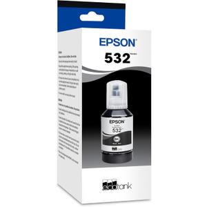 EPSON 532 EcoTank Ink Ultra-high Capacity Bottle Black (T532120-S) Works with ET-M2170, M3000, M3170, M1000, M1170