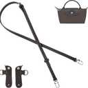 Purse Straps Replacement, Leather Handbag Crossbody Shoulder Strap Kit Adjustable for Mini Longcamp Tote Bag Women (Terra)