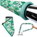 Tewloss Swimming Pool Handrail Covers with Zippers, 4 Feet Pool Hand Railing Covers Slip Resistant Cool Touch Design, Rail Grip Handles Safety Cover for Inground Entry Ladder, Tropical Forest, 1 Pack