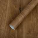 LXCREAT Wood Contact Paper Peel and Stick, Brown Wooden Grain Vinyl Wrap Wallpaper for Countertops Furniture 15.7in x 590.5in, Self-Adhesive Waterproof Wallpaper Drawer Liner Cabinets Walls Desk