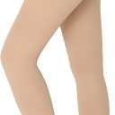KTINNEAD 20-30 mmHg Compression Pantyhose for Women, Open Toe Medical Compression Stockings, Waist High Opaque Compression Tights for Edema, Varicose Veins, Swelling, Pregnant, Teacher, Doctor, Beige2, 4XL