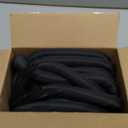 Split-Sleeve Wire Loom for High-Temperature Automotive Harness and Home Cable Management, 25ft - 3/4 inch Braided Cable Management Sleeve Cord Protector, Self-Wrapping Split Wire Loom