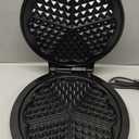 Mueller Heart 5 Waffle Maker, Waffle Iron, Adjustable Browning Control & Nonstick, Cool Touch Handle, Easy to Clean, Small Kitchen Appliances