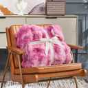 Cozy Bliss Faux Fur Throw Blanket for Couch, Fuzzy Soft Plush Thick Bubble Blanket for Sofa Bedroom Living Room, 60 * 80 Inches Tie Dye Pink