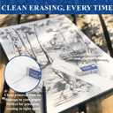 White Vinyl Erasers for Pencils, White Plastic Eraser, 48-Pack Bulk Pencil Erasers for Classroom & School, Kids Classroom Must Haves & Back to School Supplies Eraser.