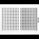 HVAC Premium 14" X 10" 2-Way-Vertical AIR Supply Grille - Vent Cover & Diffuser - Flat Stamped Face - White [Outer Dimensions: 15.75" w X 11.75" h]