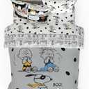 Peanuts Halloween Full Bed Set – Super Soft & Cozy 5 Piece Reversible Comforter and Sheet Set Featuring Snoopy & Charlie Brown, (Official Peanuts Product) by Franco