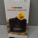 Solo Stove Bonfire Shelter - Weather-Resistant Round Cover for Solo Stove Bonfire Fire Pit and Accessories - PVC-Coated Polyester with Aluminum Reinforcement - Waterproof Year-Round Protection (Black)