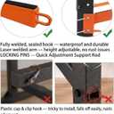 Kayak Storage Rack, Freestanding Kayak Racks for Garage, Heavy Duty Adjustable Kayak Stand Indoor Outdoor Storage Rack for Kayaks, Canoes, Surfboard & Paddleboard