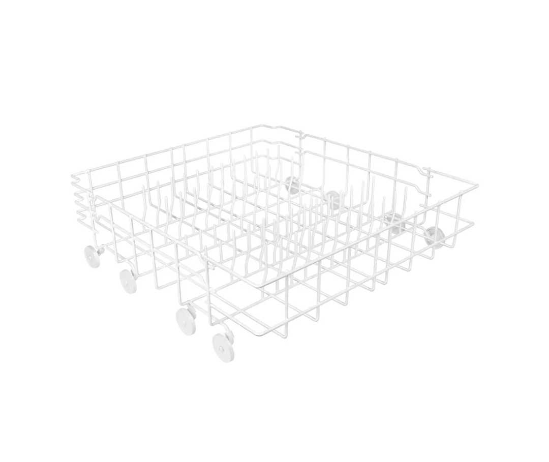 Upgrade 808602302 Lower Dishrack Fit For Kenmore For Frigidaire 808602302 Lower Dishrack Assembly with 154174501 Wheels Replace 154432602 154432601 154319706 dishwasher bottom basket 1 Year Service