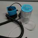 Submersible Aquarium Filter, Upgraded 50-150 Gallon Fish Tank Filter with Fish Guard, Internal Whisper Pump for Turtle Tank, Debris Tray, Check Valve, Fresh/Saltwater, 12-Inch