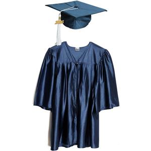 Shiny Child Graduation Cap, Gown, Tassel and 2026 Charm Set, Kindergarten Graduation and Kids Preschool (Blue, S)