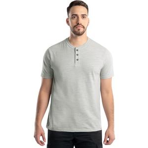 Wrangler Men's Short Sleeve Recycled Slub Jersey Workwear Henley T-Shirt size M