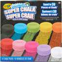 Crayola Washable Sidewalk Chalk for Kids, Long Lasting Super Chalk Set, Outdoor Chalk, 10 Assorted Colors