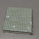Whaline Sage Green Plaid Paper Napkins Checkered Disposable Dinner Napkins Decorative Luncheon Napkin for Home Party Table Decor, 50Pcs (6.5 x 6.5 inch)