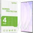 apiker 3 Pack Screen Protector Compatible with Samsung Galaxy Note 10 Plus, Soft TPU Film Support Fingerprint Sensor