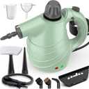 Handheld Steam Cleaner for Home, High-Pressure Chemical-Free Steamer with 10 Accessories for Deep Cleaning and Less Scrubbing on Kitchen Grease, Bathroom Tile, Grout, Floor and Couch(Green)