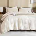 Paxrac Blanket, 203 x 228 cm, Pillowcsases 66 x 50cm Cream Color, 1 Count
