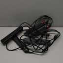 Clear Power 5-Pack 6 Outlet Power Strip, 3 ft Power Cord, Low-Profile Flat Plug, 3-Prong Grounded, Black, 15 Amp Circuit Breaker, Black