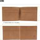 Carhartt Men's Casual Saddle Leather Wallets, Available in Multiple Styles and Colors (Black (Bifold))